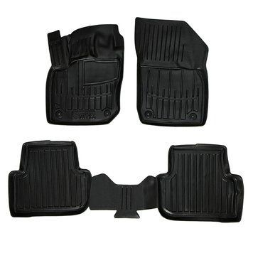 Килимки в салон Volkswagen Tiguan III з 2024, 4шт, SOVA-PL, гумові, чорні 107664 фото