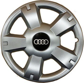 Автомобільні модельні ковпаки R14 Audi 201 4шт, SJS, сріблясті 90473 фото