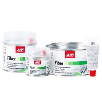 Шпаклівка із скловолокном "Fiber" + затв. 1,2л зелена APP, 010212 98116 фото