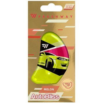 Ароматизатор для авто рідкий "AutoBliss" Melon (Диня) 8мл FreshWay 94600 фото