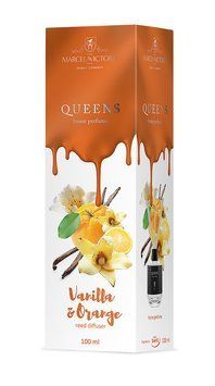 Аромадифузор для дому "Queens White" Vanilla & Orange (Ваніль та апельсин) 100мл Marcela&Victoria 100246 фото