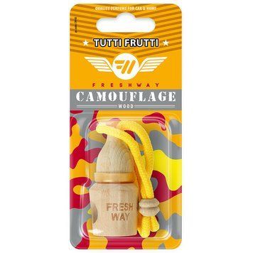 Ароматизатор для авто пробка "Camouflage Wood" Tutti Frutti (Тутті Фрутті) 5мл FreshWay 96975 фото