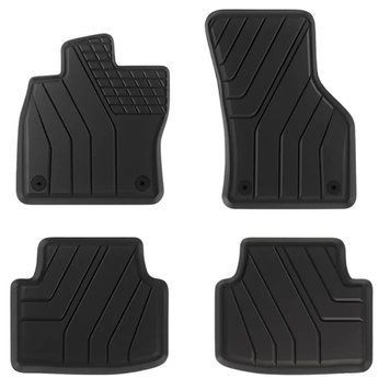 Килимки в салон Seat Leon IV з 2020, 4шт, Amal Plast, гумові, чорні 110289 фото