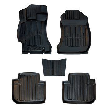 Килимки в салон Subaru Forester (SJ) 2012-2018, 5шт, SOVA-PL, гумові, чорні 107622 фото