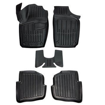 Килимки в салон Skoda Fabia I (6Y) 1997-2007, 5шт, SOVA-PL, гумові, чорні 107605 фото