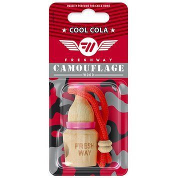 Ароматизатор для авто пробка "Camouflage Wood" Cool Cola (Крута Кола) 5мл FreshWay 96976 фото