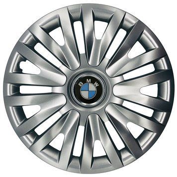Автомобільні модельні ковпаки R14 BMW 217 4шт, SJS, сріблясті 90880 фото