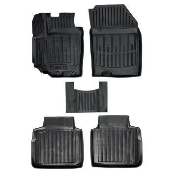 Килимки в салон Suzuki SX4 II 2013-2021, 5шт, SOVA-PL, гумові, чорні 107624 фото