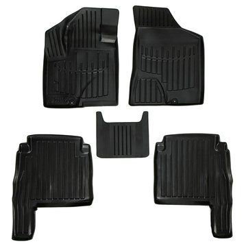 Килимки в салон Hyundai Santa Fe II 2006-2010, 5шт, SOVA-PL, гумові, чорні 107476 фото