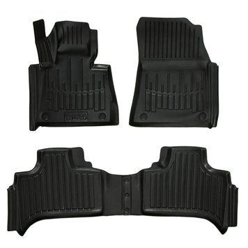 Килимки в салон BMW X5 (E53) 1999-2006, 4шт, SOVA-PL, гумові, чорні 107427 фото