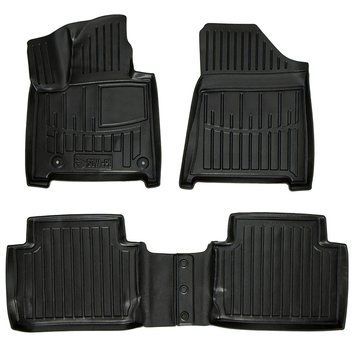 Килимки в салон Hyundai Santa Fe V з 2024, 4шт, SOVA-PL, гумові, чорні 107477 фото
