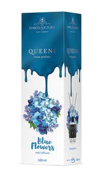 Аромадифузор для дому "Queens White" Blue Flowers (Блакитні квіти) 100мл Marcela&Victoria 100253 фото