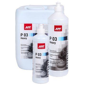 Полірувальна паста крупнозерниста "P03 Heavy Duty" 1200г APP, 081304 101040 фото