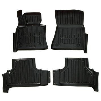 Килимки в салон BMW X5 (E70) 2006-2013, 4шт, SOVA-PL, гумові, чорні 107428 фото