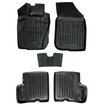 Килимки в салон Renault Duster I (4WD) 2010-2018, 5шт, SOVA-PL, гумові, чорні 107581 фото