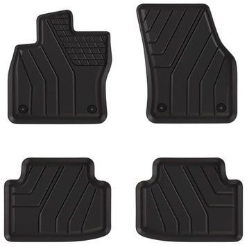Килимки в салон Volkswagen Tiguan II з 2016, 4шт, Amal Plast, гумові, чорні 110298 фото