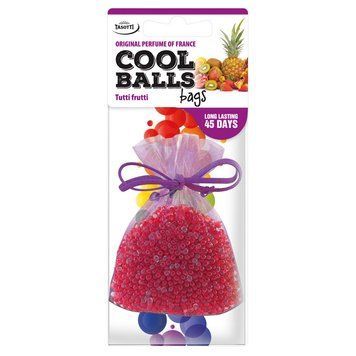 Ароматизатор для авто мішочок "Cool Balls" Tutti Frutti (Тутті Фрутті) 25г Tasotti 94251 фото