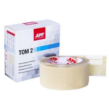 Стрічка маскувально притримуюча APP TOM2 (загини 9 та 11мм) 50мм х 10м жовта, 070305 104178 фото