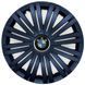 Автомобільні модельні ковпаки R15 SJS BMW 339 4шт, чорні 110957 фото 1