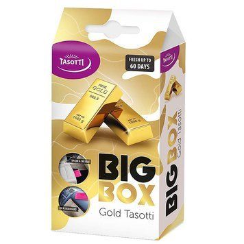Ароматизатор для авто під сидіння "Big box" Gold (Золото) 58г Tasotti 95116 фото