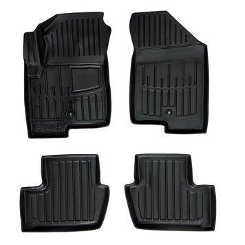 Килимки в салон Jeep Compass I/ Patriot 2006-2016, 4шт, SOVA-PL, гумові, чорні 107487 фото