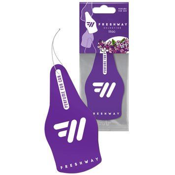 Ароматизатор для авто листочок "Selection" Lilac (Бузок) FreshWay 97445 фото