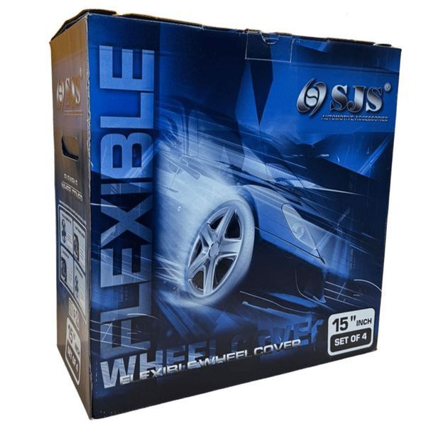 Автомобільні модельні ковпаки R15 Iveco 345 4шт, SJS, сріблясті 108619 фото