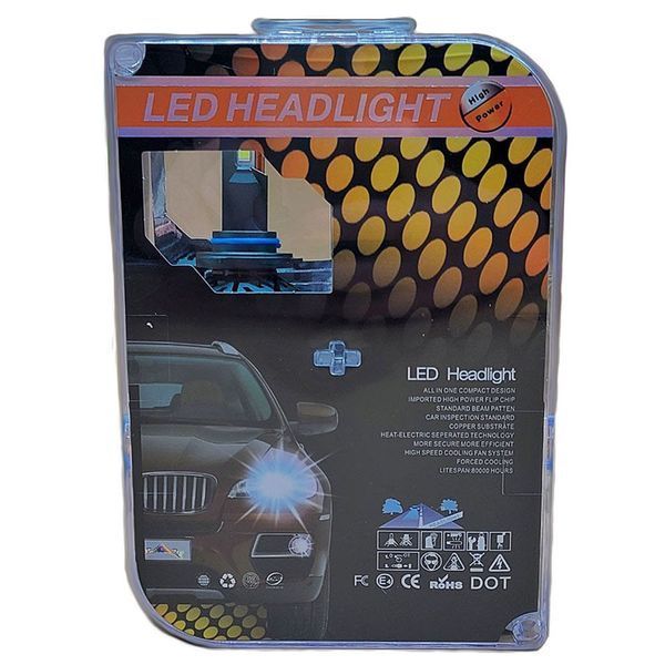 LED-лампи (світлодіодні) 9006 6500K 65W 9-32V 12000Lm (2 шт.) Gumex, подвійне охолодження, CAN шина, зовн. драйвер 104465 фото