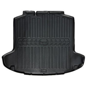 Килим в багажник Skoda Rapid 2012-2019, SOVA-PL, гумовий, чорний 107748 фото