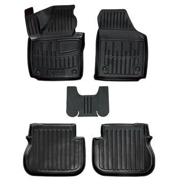 Килимки в салон Volkswagen Caddy III 2003-2020, 5шт, SOVA-PL, гумові, чорні 107648 фото