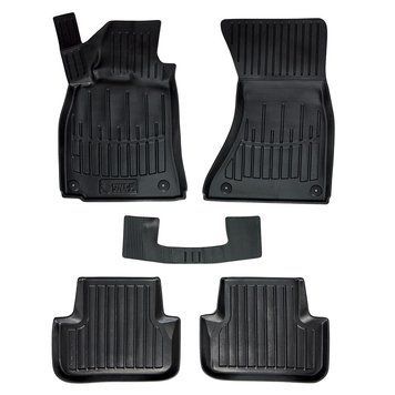 Килимки в салон Audi A4 (B8) 2007-2015, 5шт, SOVA-PL, гумові, чорні 107400 фото