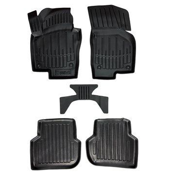 Килимки в салон Volkswagen Jetta VI 2010-2018, 5шт, SOVA-PL, гумові, чорні 107651 фото