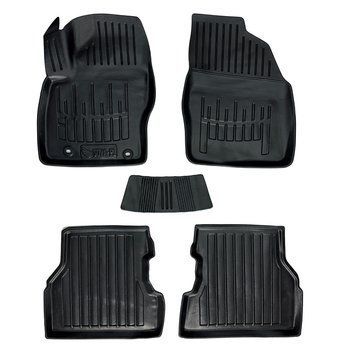 Килимки в салон Ford Focus II (C307) 2004-2011, 5шт, SOVA-PL, гумові, чорні 107452 фото