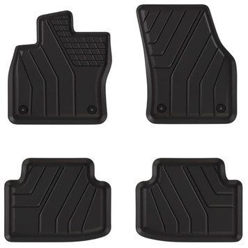 Килимки в салон Seat Ateca з 2016, 4шт, Amal Plast, гумові, чорні 110250 фото