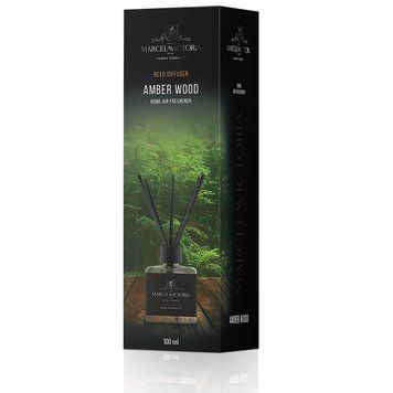 Аромадифузор для дому "Reed Diffuser" Amber Wood (Бурштинове дерево) 100мл Marcela&Victoria 98556 фото