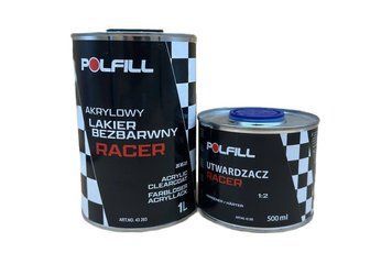 Лак акриловий "Racer" HS 2К 2:1 1л+0,5л затв. Polfill 102235 фото
