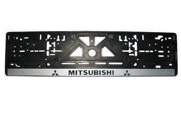 Рамка номерного знаку Mitsubishi пластик чорна 1шт 50502 фото