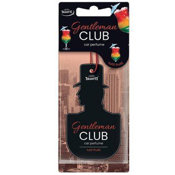 Ароматизатор для авто листочок "GentlemanClub" Tutti Frutti (Тутті Фрутті) Tasotti 105512 фото