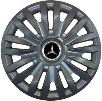 Автомобільні модельні ковпаки R15 SJS Mercedes-Benz 313 4шт, чорні 107194 фото