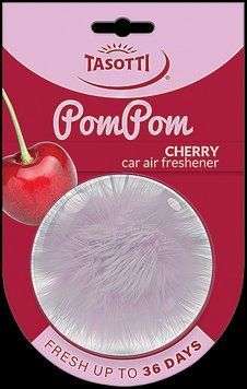 Ароматизатор для авто кульки "POM POM" Cherry (Вишня) Tasotti 102805 фото